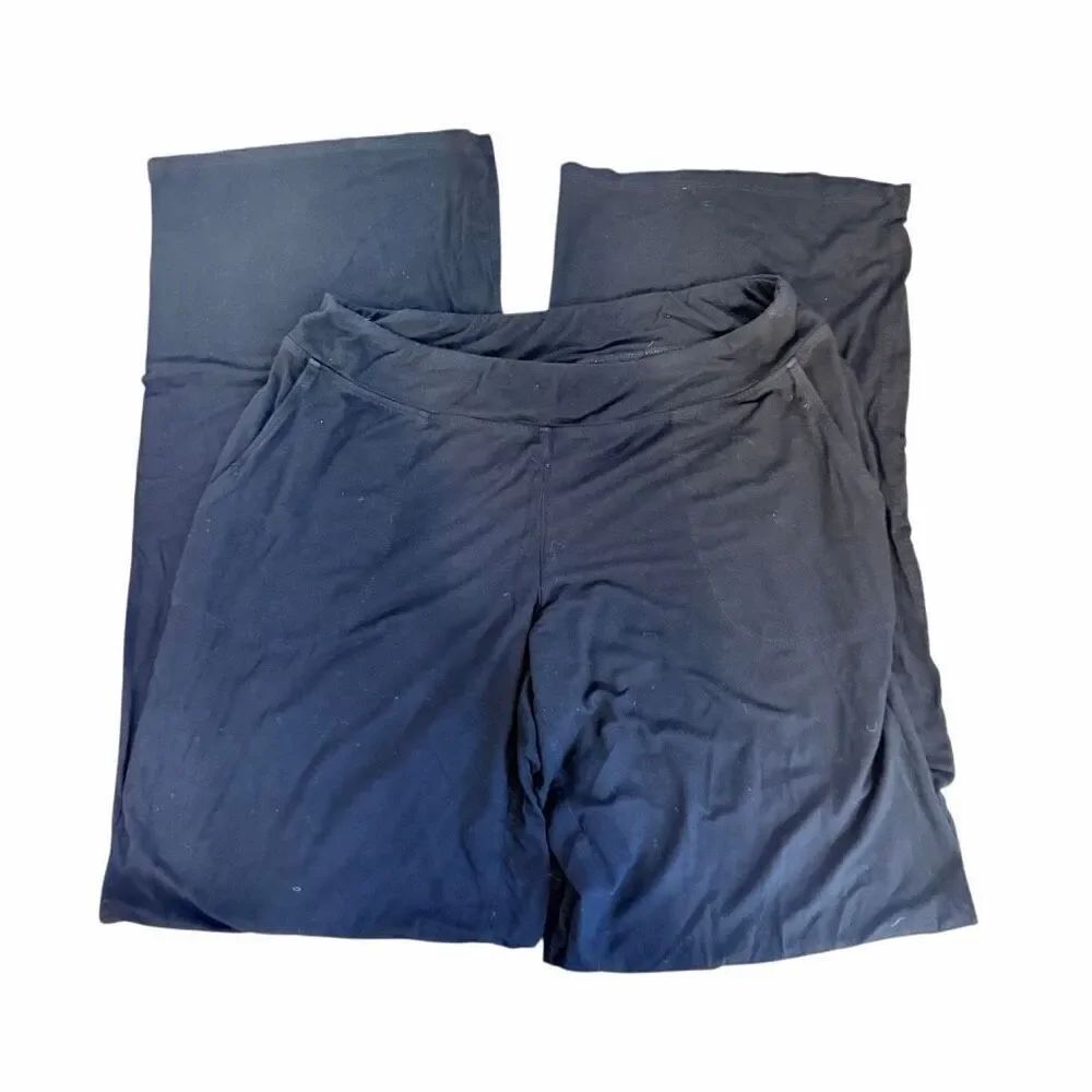 Soma black sleep pants- size m long